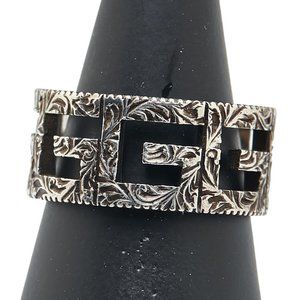 Gucci Square G Arabesque Ring #23 SV925 Silver Men's GUCCI